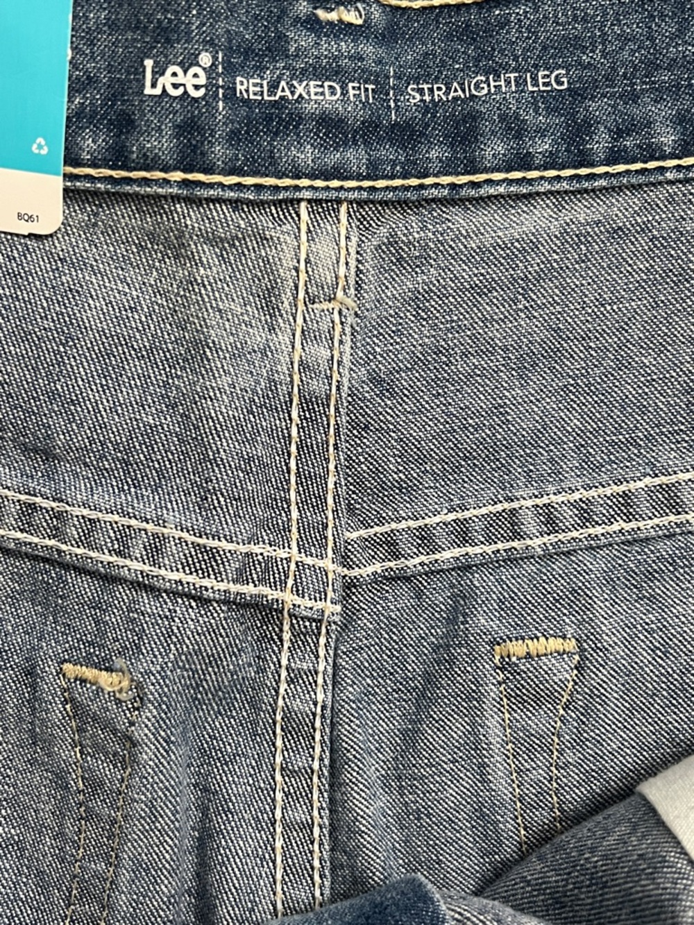NWT Lee Relaxed Fit Straight Leg Blue Jeans Womens Size 16W Petite - Picture 7 of 14